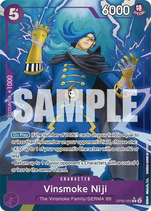 Vinsmoke Niji (OP06-065) (Full Art) — Premium Booster -The Best- — One Piece Card Game