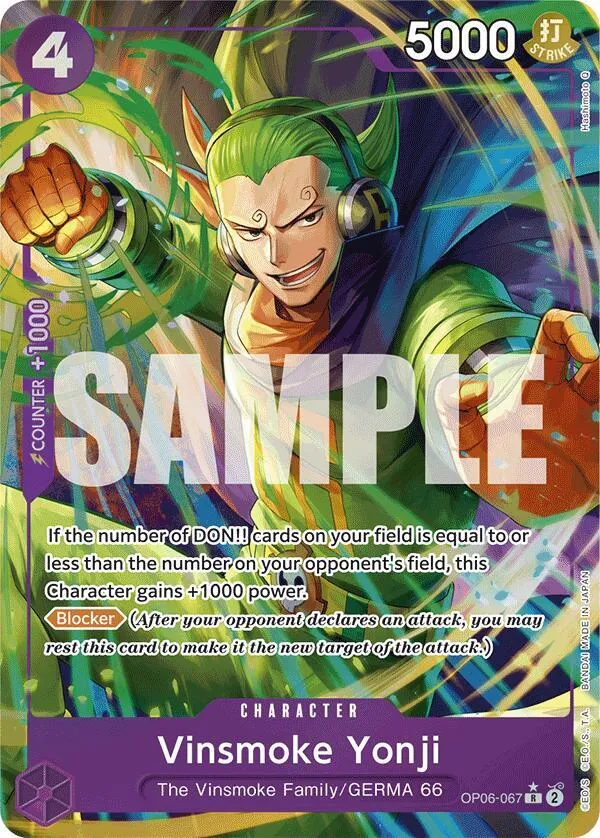 Vinsmoke Yonji (OP06-067) (Alternate Art) — Premium Booster -The Best- — One Piece Card Game