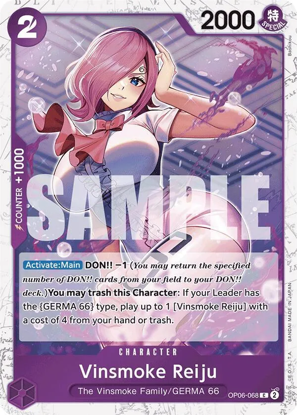 Vinsmoke Reiju (OP06-068) (Jolly Roger Foil) — Premium Booster -The Best- — One Piece Card Game