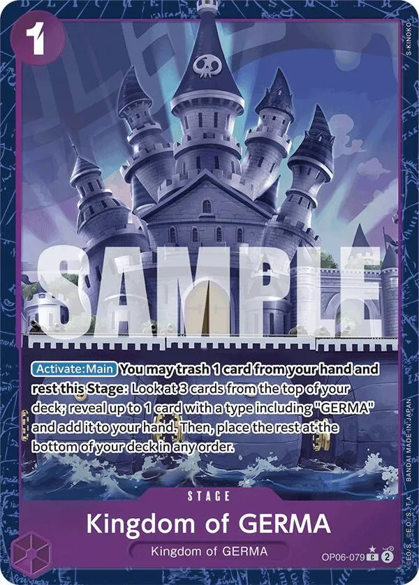 Kingdom of GERMA (Alternate Art) — Premium Booster -The Best- — One Piece Card Game