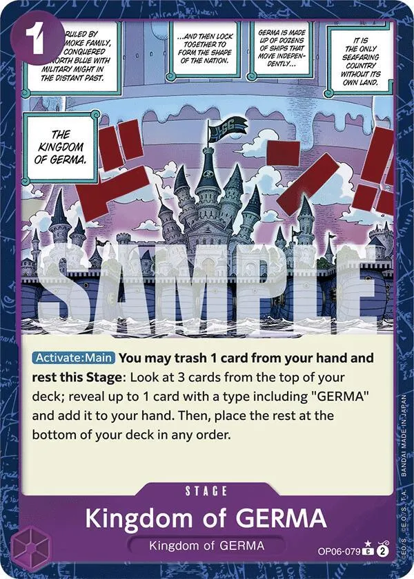 Kingdom of GERMA (Textured Foil) — Premium Booster -The Best- — One Piece Card Game