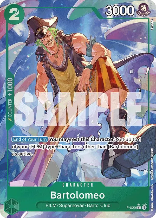 Bartolomeo (P-029) (Full Art) — Premium Booster -The Best- — One Piece Card Game