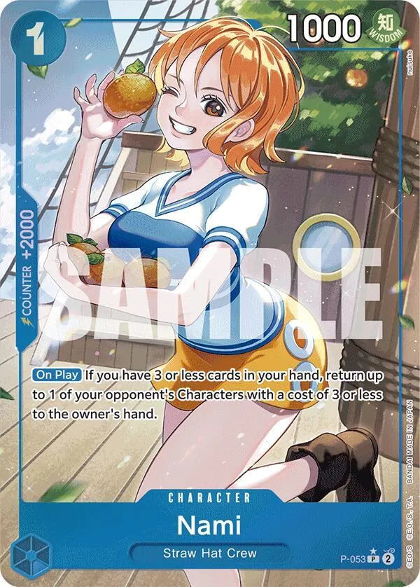 Nami (P-053) (Full Art) — Premium Booster -The Best- — One Piece Card Game