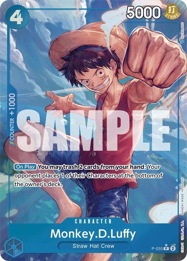 Monkey.D.Luffy (P-055) (Full Art) — Premium Booster -The Best- — One Piece Card Game