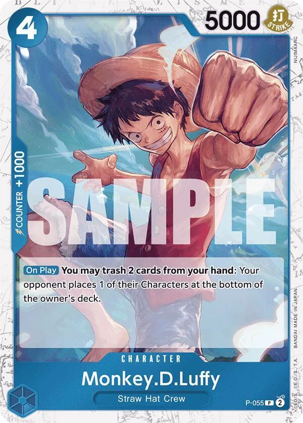 Monkey.D.Luffy (P-055) (Jolly Roger Foil) — Premium Booster -The Best- — One Piece Card Game