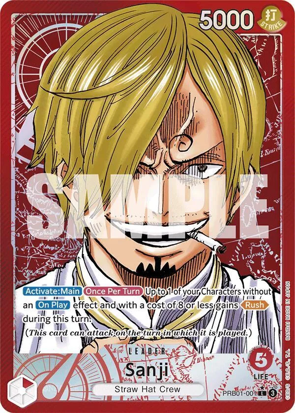 Sanji (PRB01-001) (Alternate Art) — Premium Booster -The Best- — One Piece Card Game