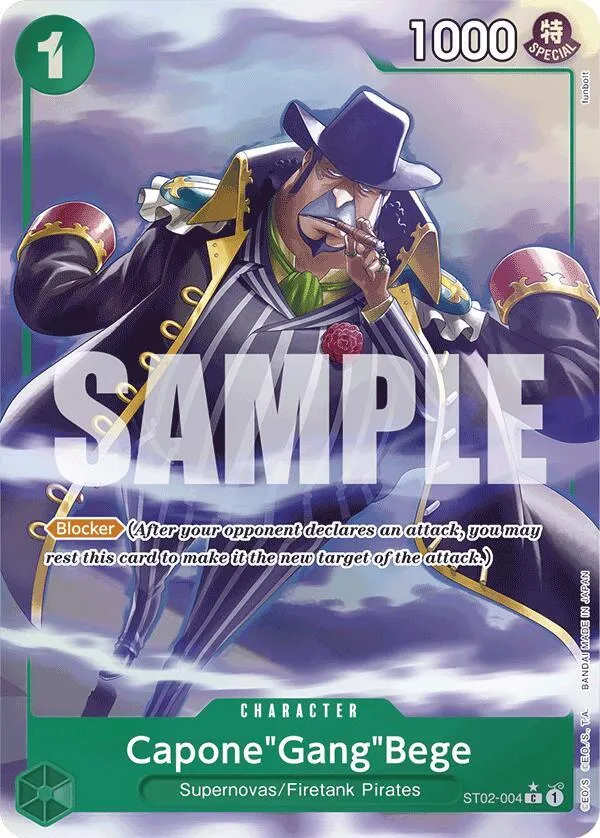 Capone"Gang"Bege (ST02-004) (Alternate Art) — Premium Booster -The Best- — One Piece Card Game