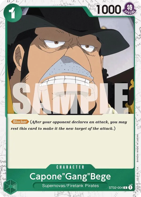 Capone"Gang"Bege (ST02-004) (Jolly Roger Foil) — Premium Booster -The Best- — One Piece Card Game