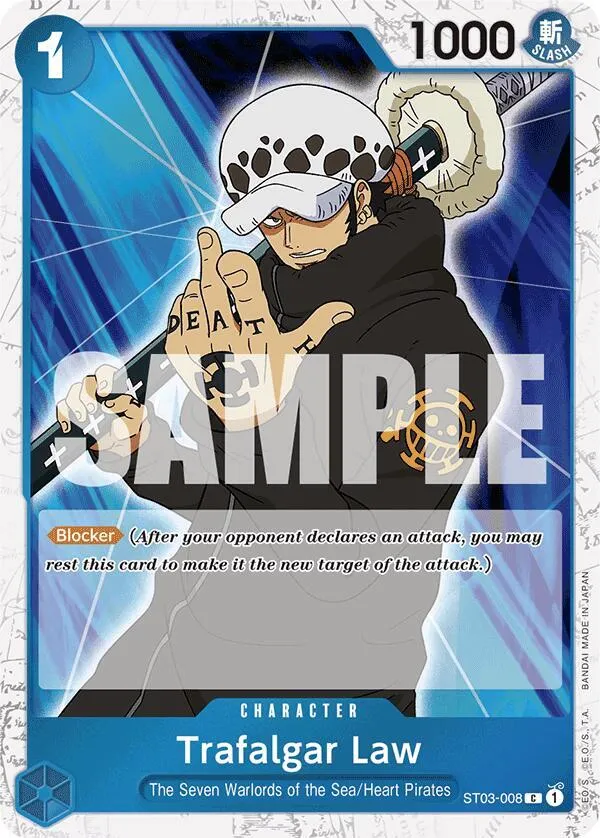 Trafalgar Law (ST03-008) (Jolly Roger Foil) — Premium Booster -The Best- — One Piece Card Game
