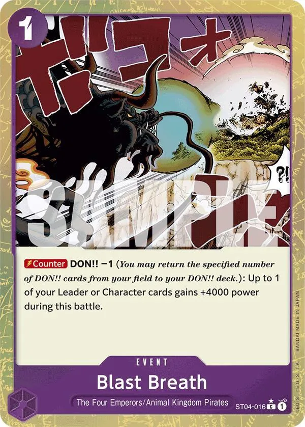 Blast Breath (Textured Foil) — Premium Booster -The Best- — One Piece Card Game