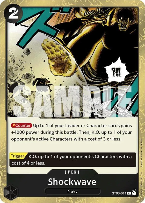 Shockwave (Jolly Roger Foil) — Premium Booster -The Best- — One Piece Card Game