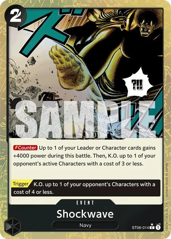 Shockwave (Textured Foil) — Premium Booster -The Best- — One Piece Card Game