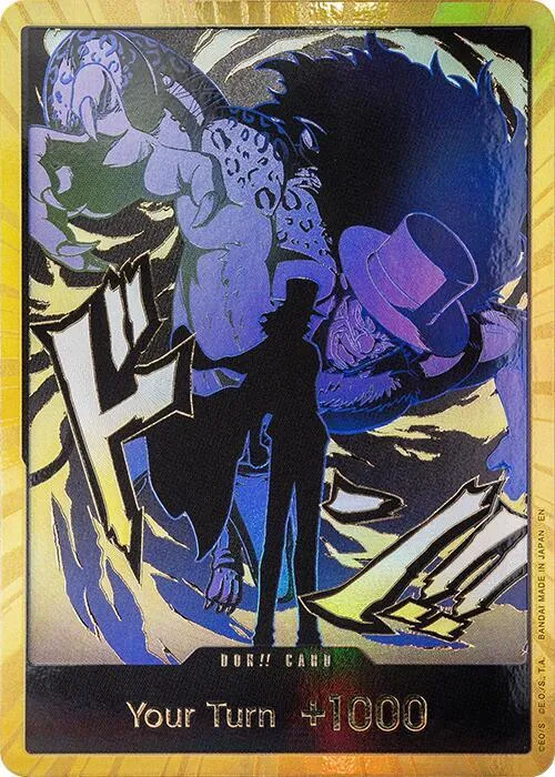 DON!! Card (Rob Lucci) (Gold) from Premium Booster -The Best- Vol. 2 - One Piece Card Game