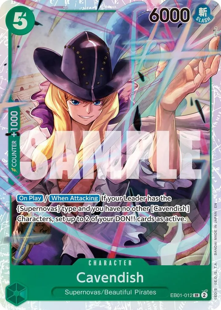 Cavendish - EB01-012 (Reprint) — Premium Booster -The Best- Vol. 2 — One Piece Card Game