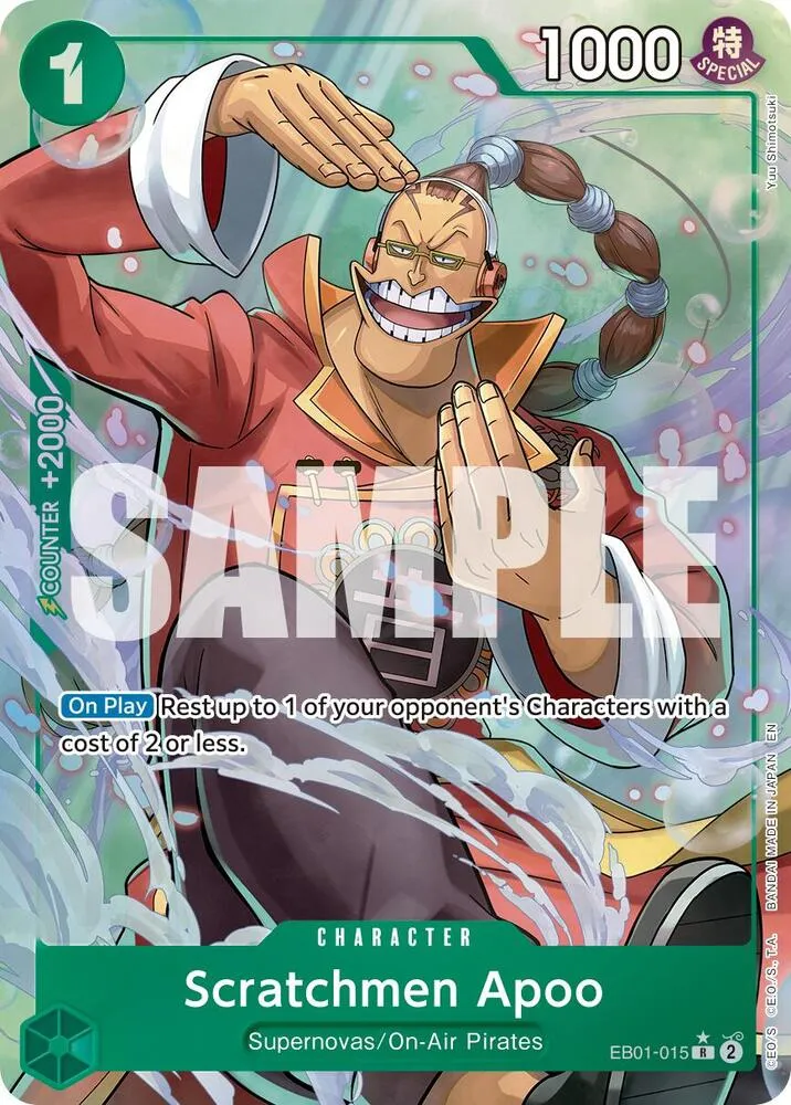 Scratchmen Apoo (EB01-015) — Premium Booster -The Best- Vol. 2 — One Piece Card Game