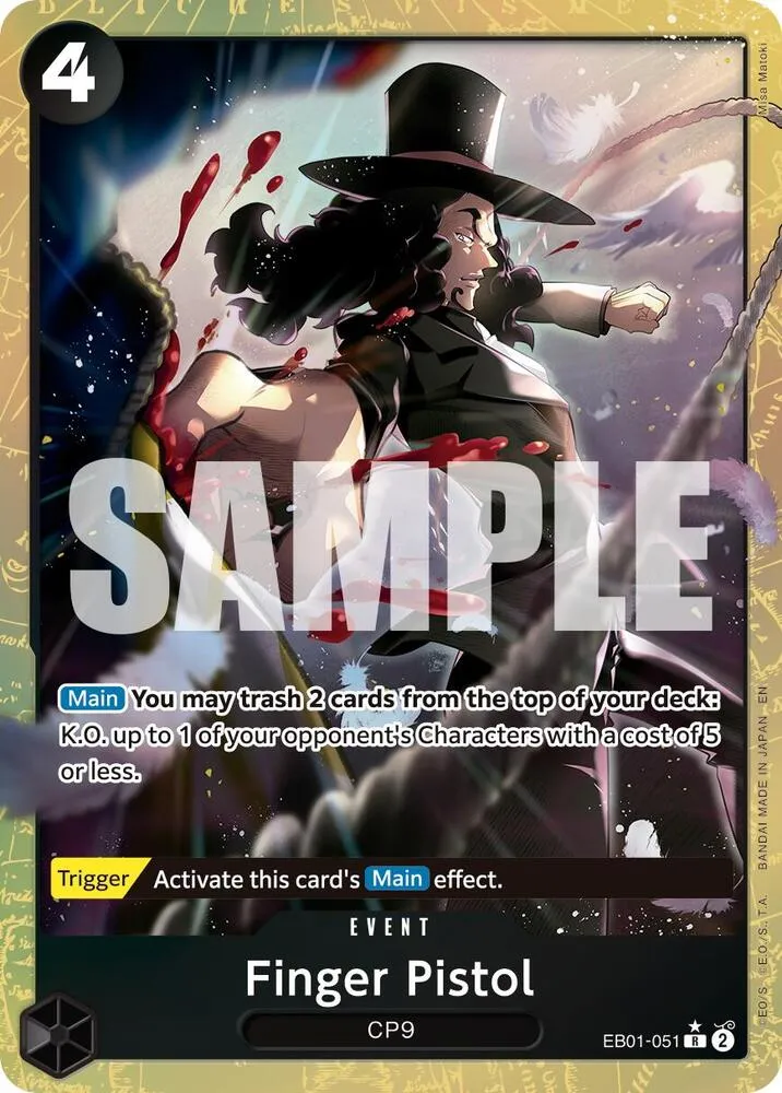 Finger Pistol (Alternate Art) — Premium Booster -The Best- Vol. 2 — One Piece Card Game