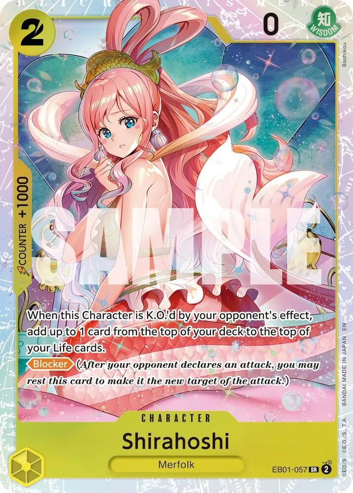 Shirahoshi (Reprint) — Premium Booster -The Best- Vol. 2 — One Piece Card Game