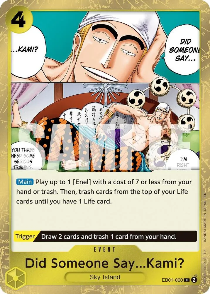Did Someone Say...Kami? (Pirate Foil) — Premium Booster -The Best- Vol. 2 — One Piece Card Game