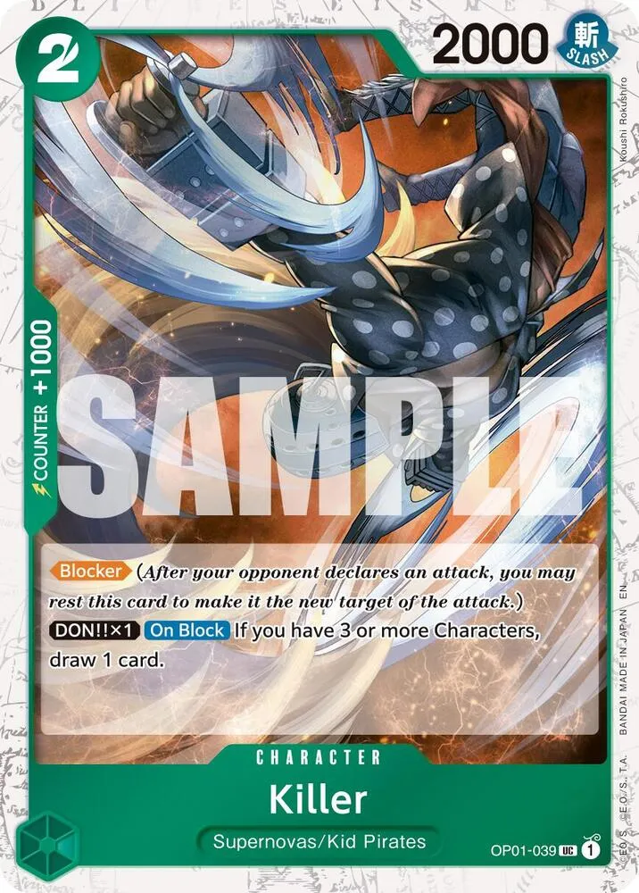 Killer (Pirate Foil) — Premium Booster -The Best- Vol. 2 — One Piece Card Game