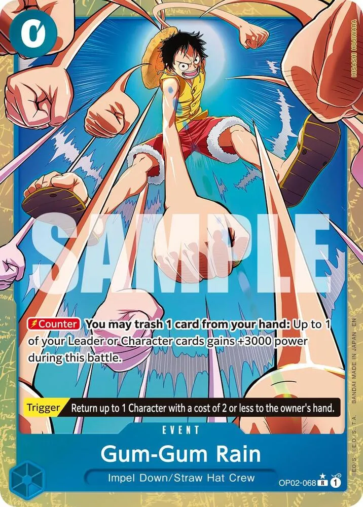 Gum-Gum Rain (Alternate Art) — Premium Booster -The Best- Vol. 2 — One Piece Card Game