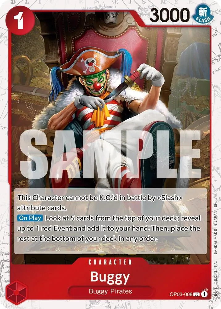 Buggy - OP03-008 (Pirate Foil) — Premium Booster -The Best- Vol. 2 — One Piece Card Game