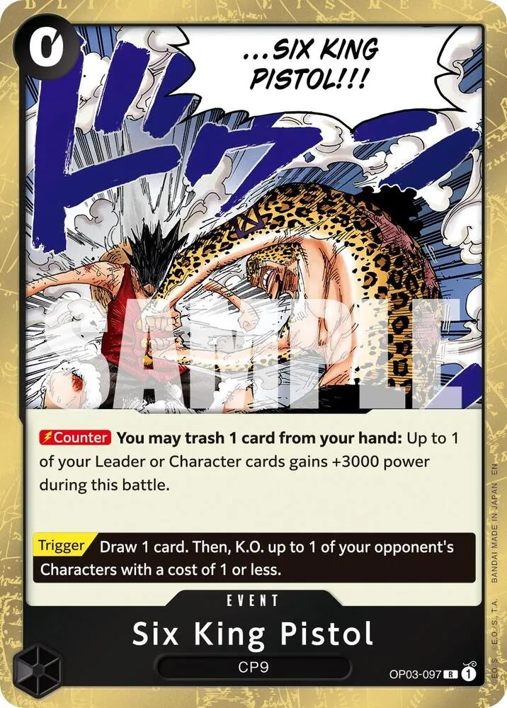 Six King Pistol (Reprint) — Premium Booster -The Best- Vol. 2 — One Piece Card Game