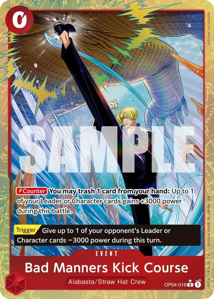 Bad Manners Kick Course (Alternate Art) — Premium Booster -The Best- Vol. 2 — One Piece Card Game