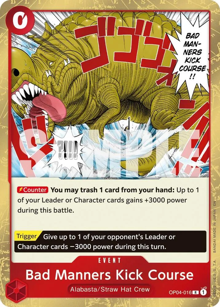 Bad Manners Kick Course (Reprint) — Premium Booster -The Best- Vol. 2 — One Piece Card Game