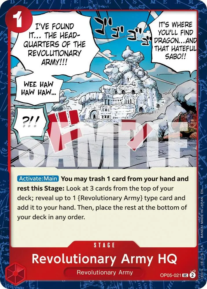 Revolutionary Army HQ (Pirate Foil) — Premium Booster -The Best- Vol. 2 — One Piece Card Game