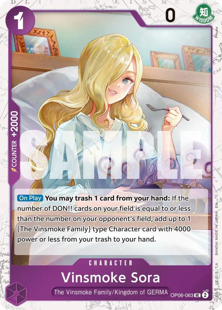Vinsmoke Sora (Pirate Foil) — Premium Booster -The Best- Vol. 2 — One Piece Card Game