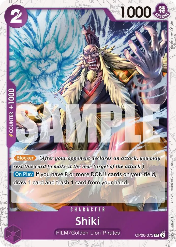 Shiki (Pirate Foil) — Premium Booster -The Best- Vol. 2 — One Piece Card Game