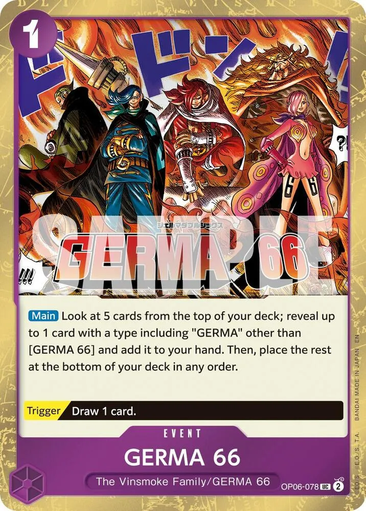 GERMA 66 (Pirate Foil) — Premium Booster -The Best- Vol. 2 — One Piece Card Game