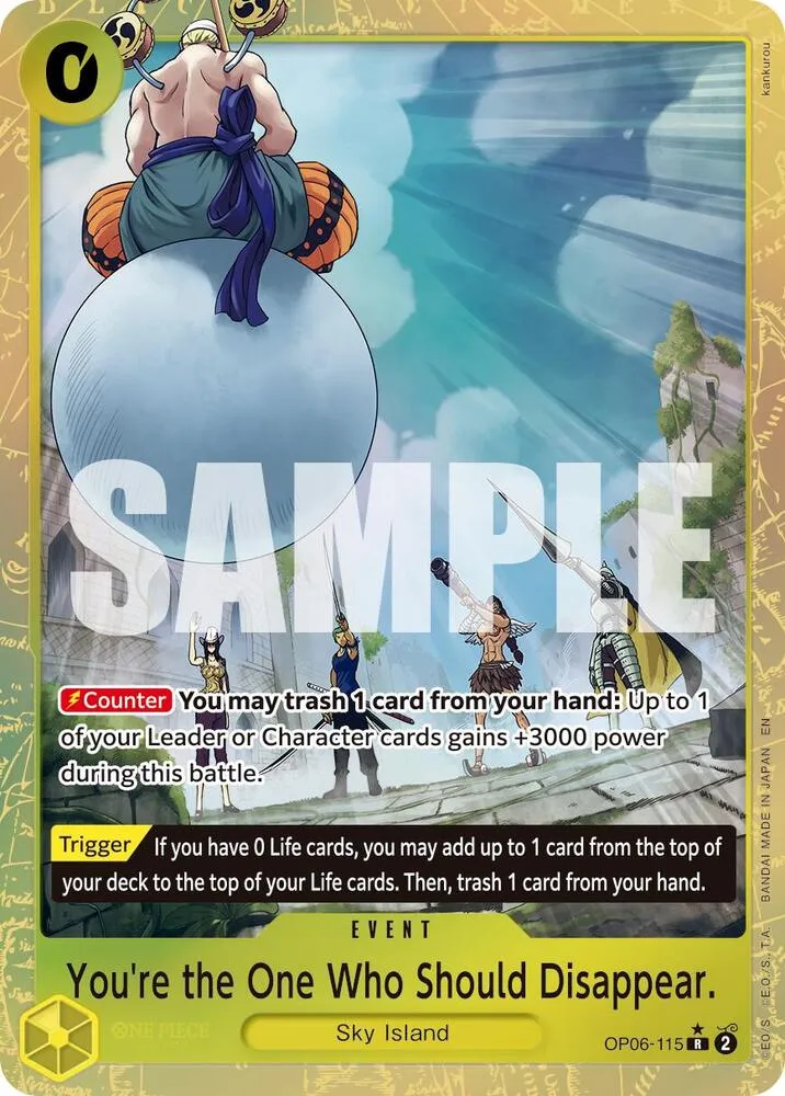 C'est toi qui vas nous faire le plaisir de disparaître (OP06-115) — Premium Booster -The Best- Vol. 2 — One Piece Card Game