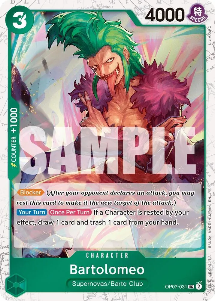 Bartolomeo (Pirate Foil) — Premium Booster -The Best- Vol. 2 — One Piece Card Game
