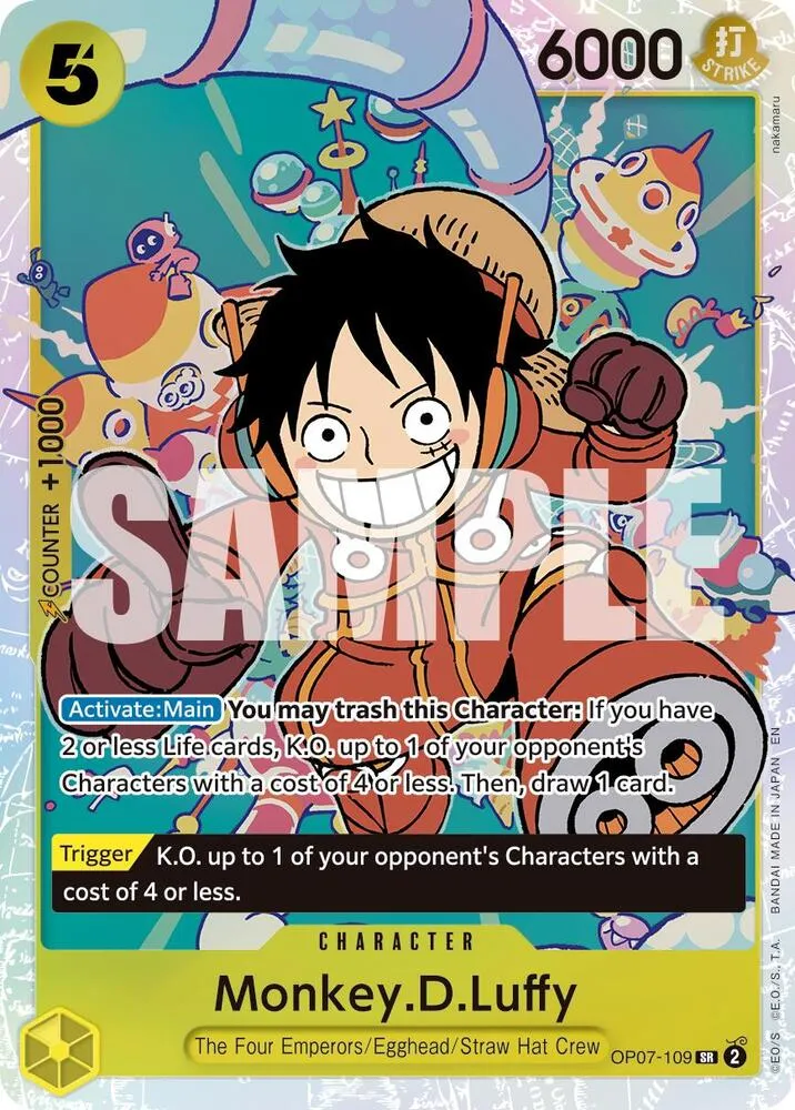 Monkey.D.Luffy - OP07-109 (Reprint) — Premium Booster -The Best- Vol. 2 — One Piece Card Game