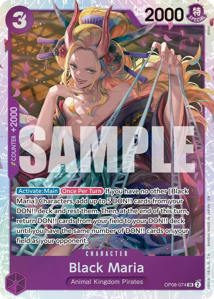 Black Maria (Reprint) — Premium Booster -The Best- Vol. 2 — One Piece Card Game
