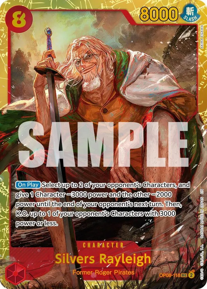 Silvers Rayleigh - OP08-118 (Reprint) — Premium Booster -The Best- Vol. 2 — One Piece Card Game