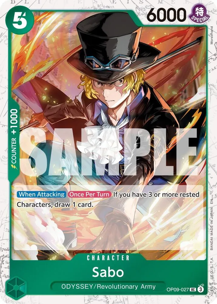 Sabo - OP09-027 (Pirate Foil) — Premium Booster -The Best- Vol. 2 — One Piece Card Game