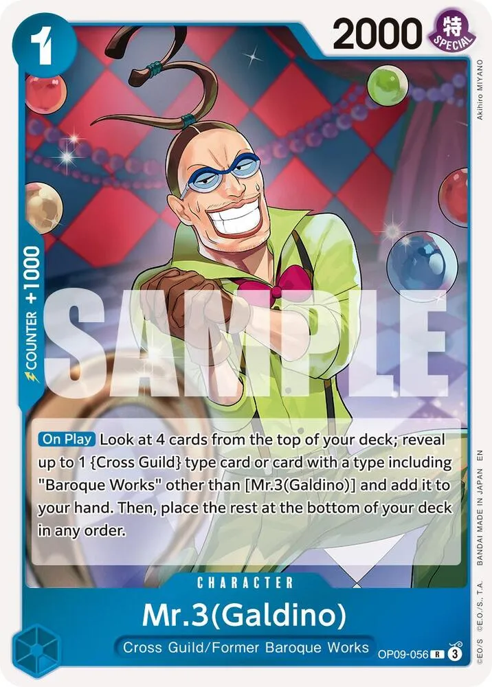 Mr.3(Galdino) - OP09-056 (Reprint) — Premium Booster -The Best- Vol. 2 — One Piece Card Game