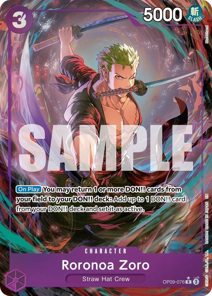 Roronoa Zoro (OP09-076) — Premium Booster -The Best- Vol. 2 — One Piece Card Game