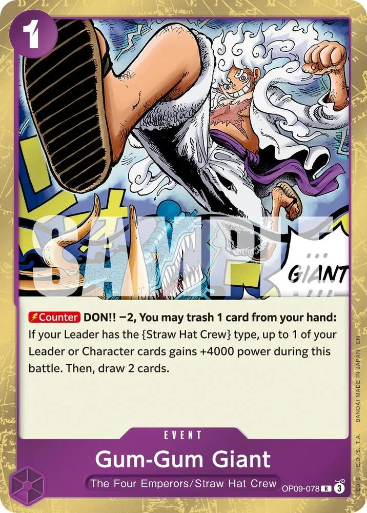 Gum-Gum Giant (Reprint) — Premium Booster -The Best- Vol. 2 — One Piece Card Game