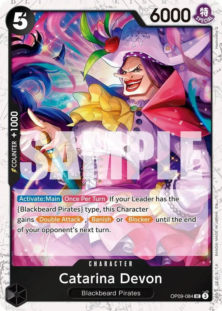 Catarina Devon (Pirate Foil) from Premium Booster -The Best- Vol. 2 - One Piece Card Game