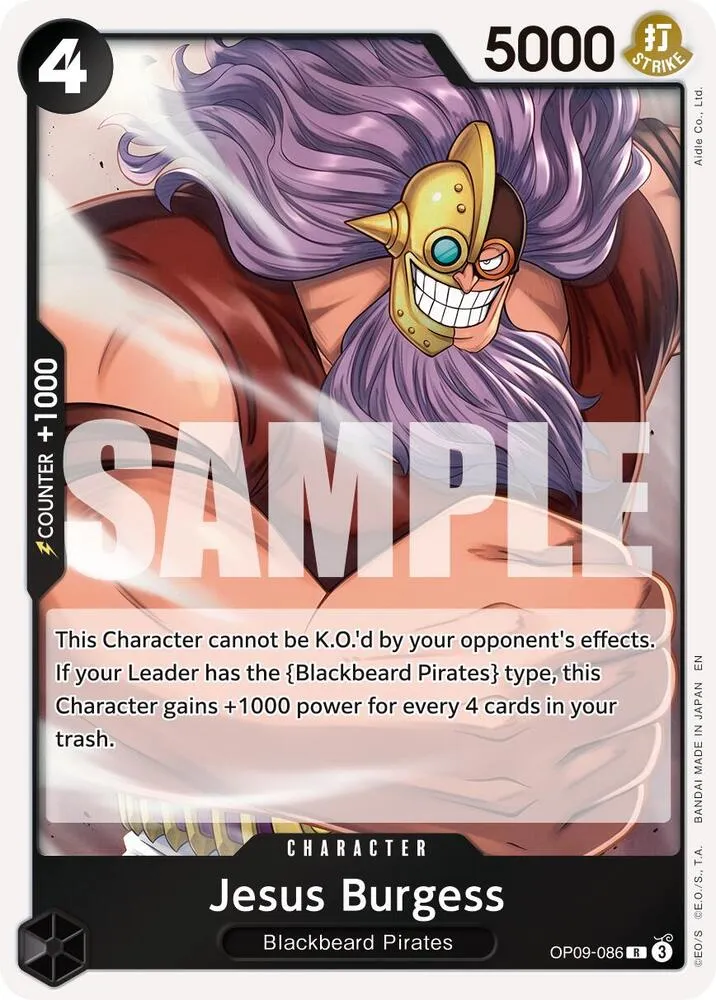 Jesus Burgess (Reprint) — Premium Booster -The Best- Vol. 2 — One Piece Card Game
