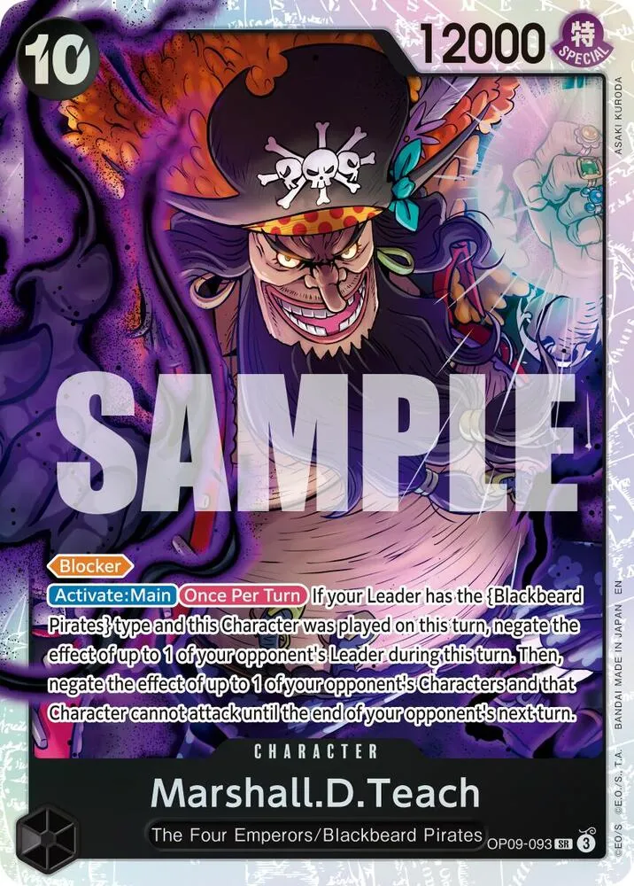Marshall.D.Teach - OP09-093 (Reprint) — Premium Booster -The Best- Vol. 2 — One Piece Card Game