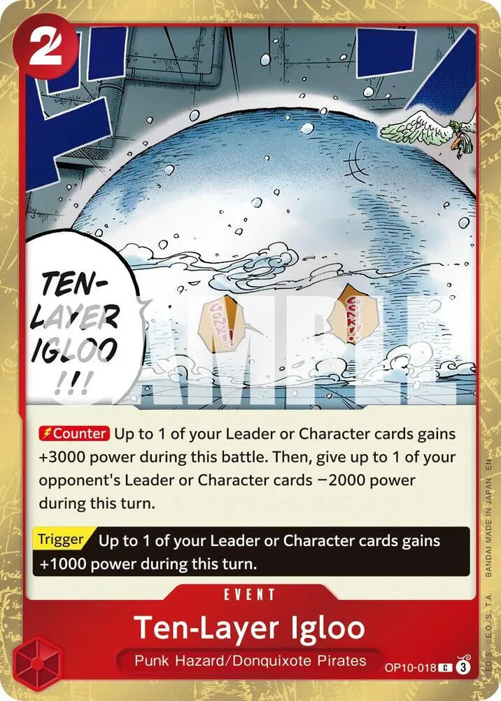 Ten-Layer Igloo (Pirate Foil) — Premium Booster -The Best- Vol. 2 — One Piece Card Game
