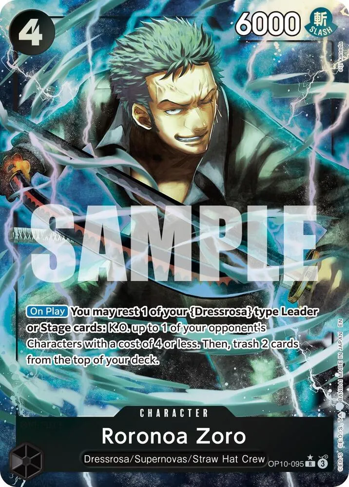 Roronoa Zoro (OP10-095) — Premium Booster -The Best- Vol. 2 — One Piece Card Game