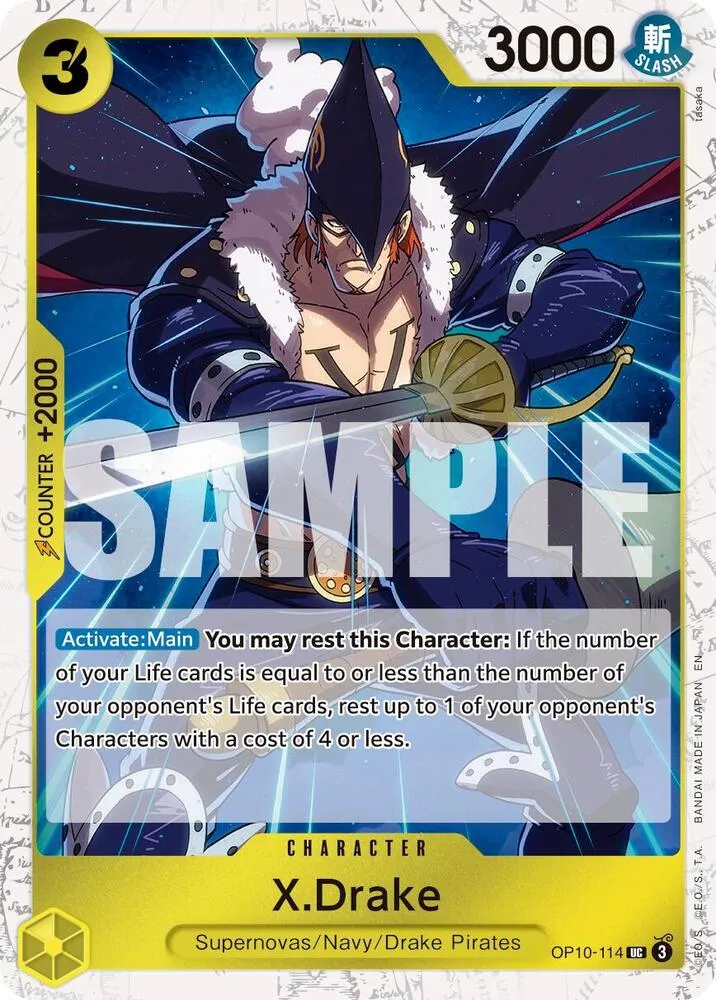 X.Drake (Pirate Foil) — Premium Booster -The Best- Vol. 2 — One Piece Card Game