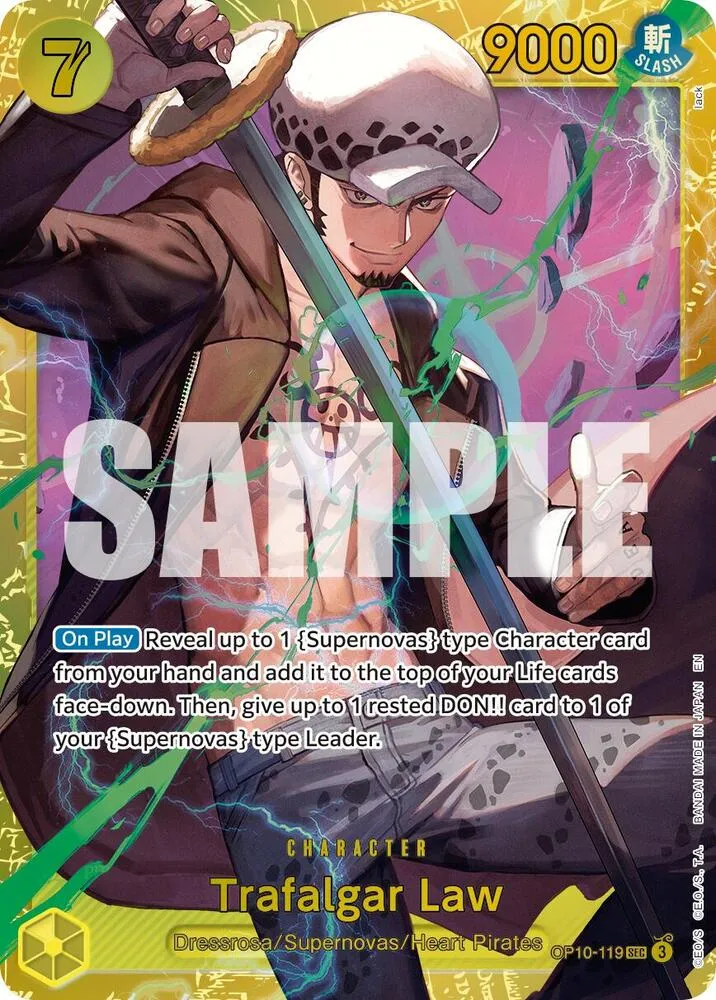 Trafalgar Law (OP10-119) — Premium Booster -The Best- Vol. 2 — One Piece Card Game