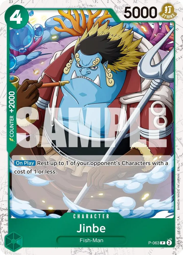 Jinbe - P-063 (Pirate Foil) — Premium Booster -The Best- Vol. 2 — One Piece Card Game