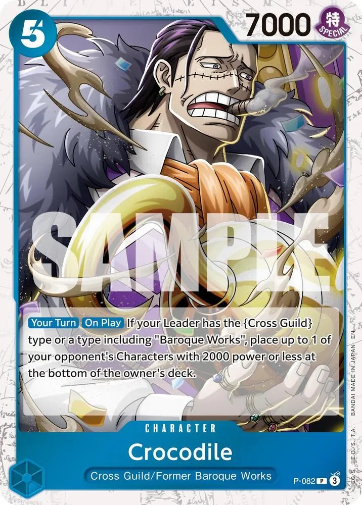 Crocodile - P-082 (Pirate Foil) — Premium Booster -The Best- Vol. 2 — One Piece Card Game